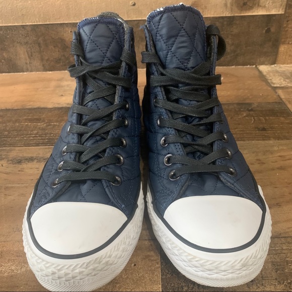 Converse All Star High Top Navy Mens Sz 8 - Picture 3 of 9
